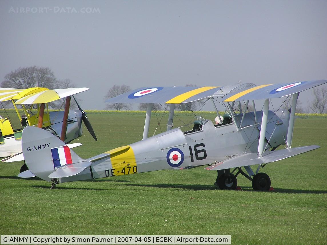 G-ANMY, 1942 De Havilland DH-82A Tiger Moth II C/N 85466, Tiger Moth visiting Sywell aerodrome