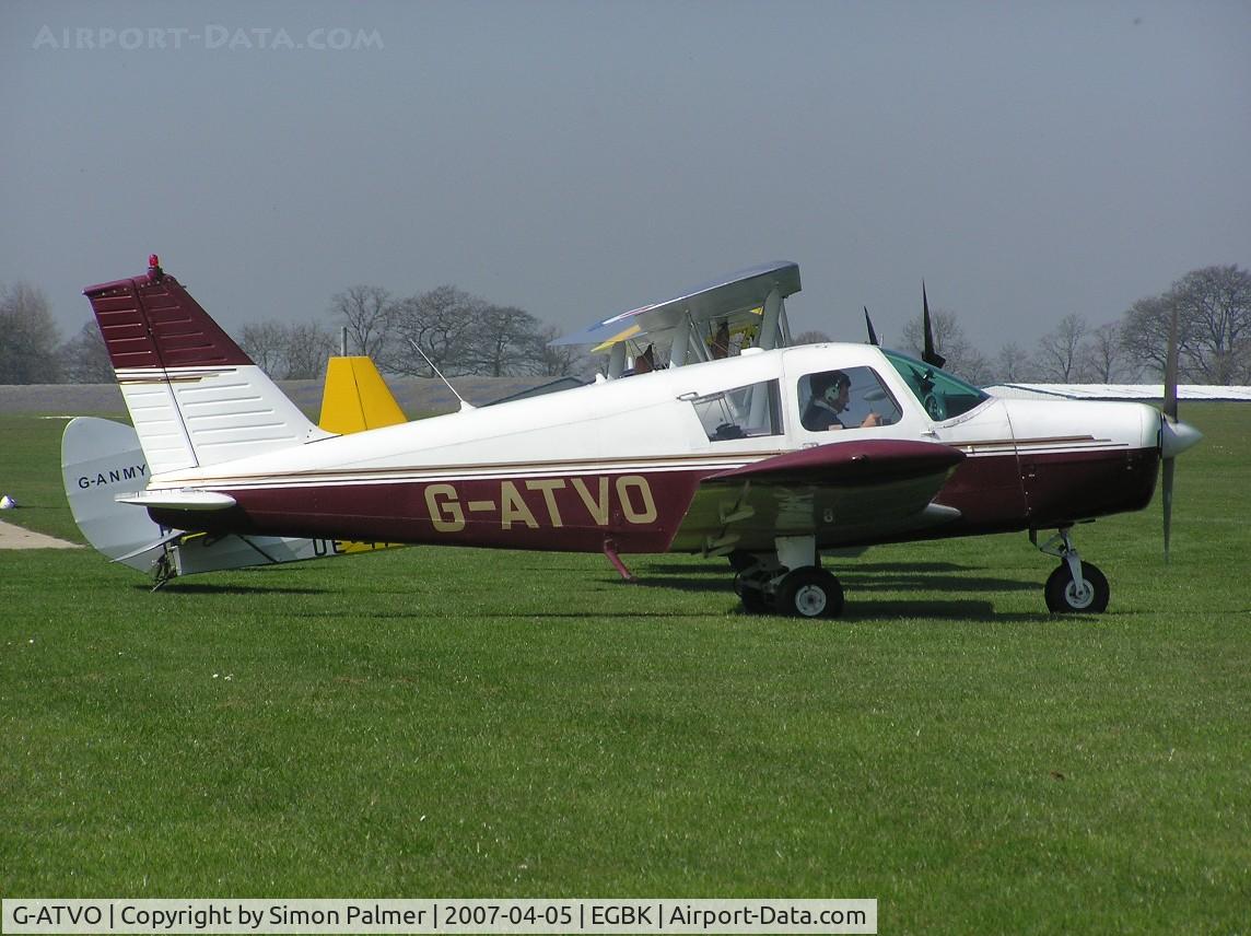 G-ATVO, 1966 Piper PA-28-140 Cherokee C/N 28-22020, Cherokee 140 visiting Sywell