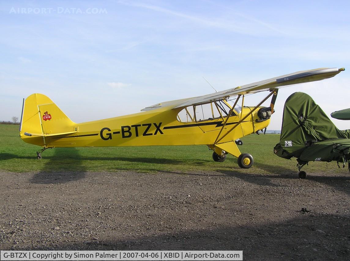 G-BTZX, 1949 Piper J3C-65 Cub Cub C/N 18871, Piper J3C-65 Cub at Bickmarsh/Bidford airfield