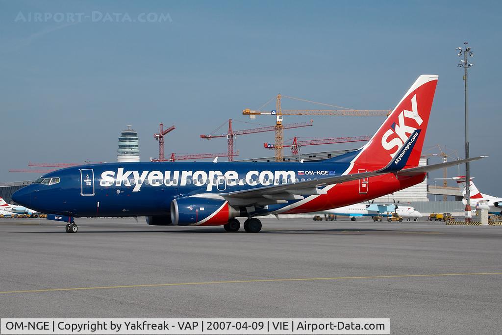 OM-NGE, 2006 Boeing 737-76N C/N 32676, Sky Europe Boeing 737-700
