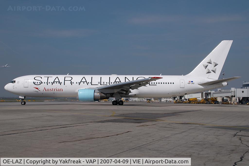 OE-LAZ, 1999 Boeing 767-3Z9 C/N 30331, Austrian Airlines Boeing 767-300 in Star Alliance colors