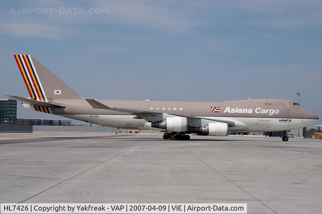 HL7426, 1999 Boeing 747-48EF/SCD C/N 27603, Asiana Boeing 747-400