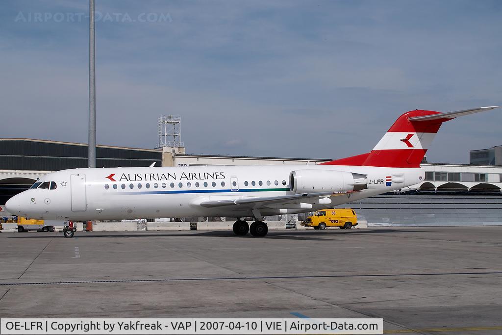 OE-LFR, 1996 Fokker 70 (F-28-0070) C/N 11572, Austrian Airlines Fokker 70