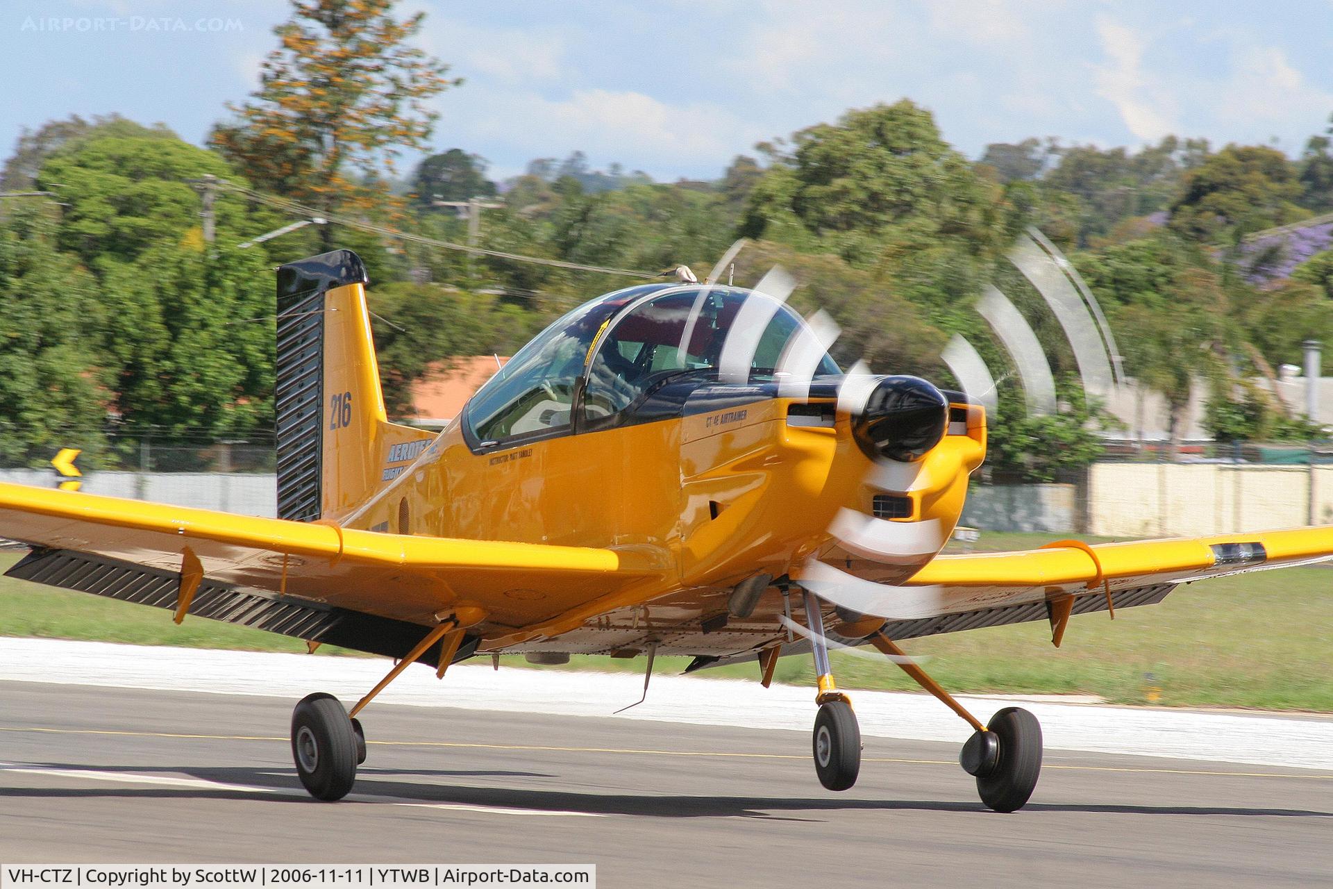 VH-CTZ, 1999 Pacific Aerospace CT/4E Airtrainer C/N 216, The only 'E' model in the world used in civilian flight training