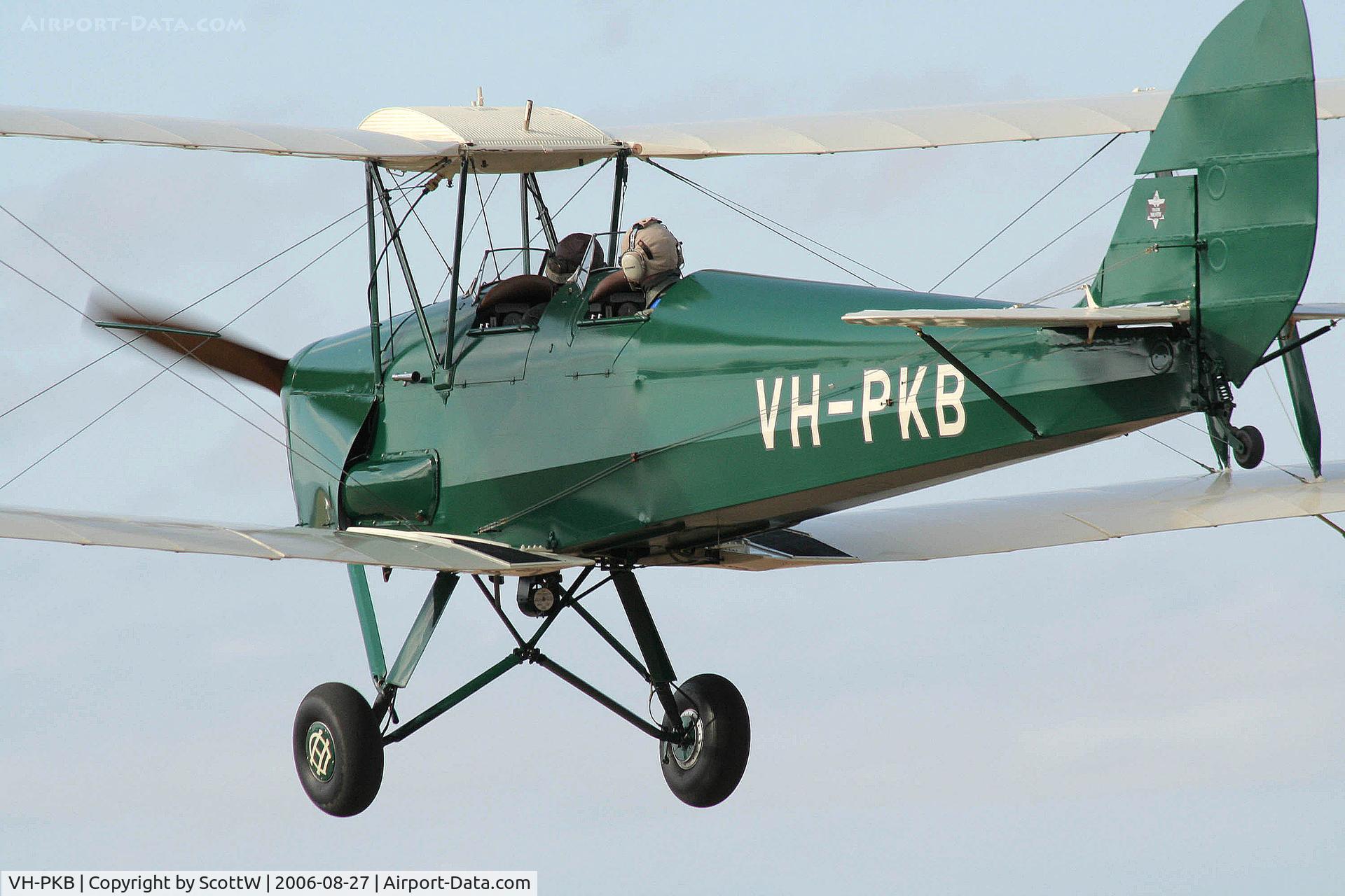 VH-PKB, 1942 De Havilland Australia DH-82A Tiger Moth C/N DHA234, image taken at the 15th annual festival of flight Watts Bridge Memorial Airfield QLD