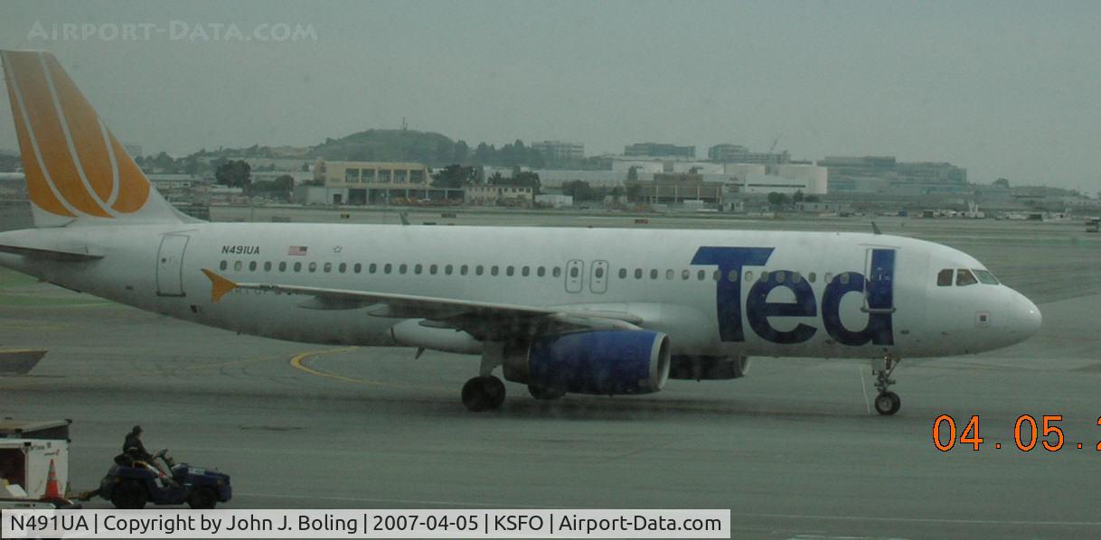 N491UA, 2002 Airbus A320-232 C/N 1741, United 