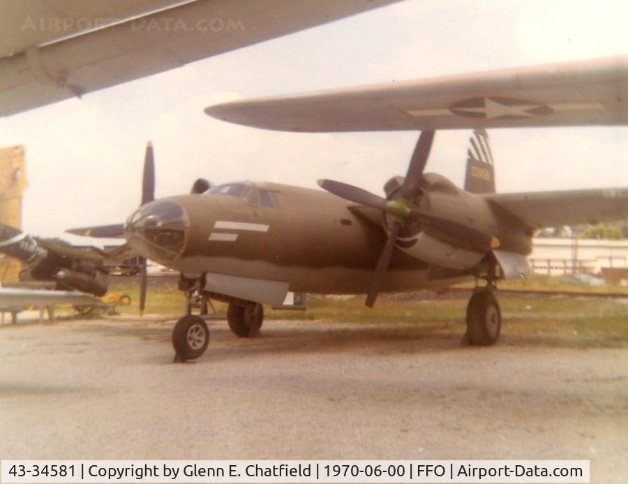 43-34581, 1943 Martin B-26G-11-MA Marauder C/N 8701, B-26G at the old Air Force Museum at Patterson Field, Fairborn, OH