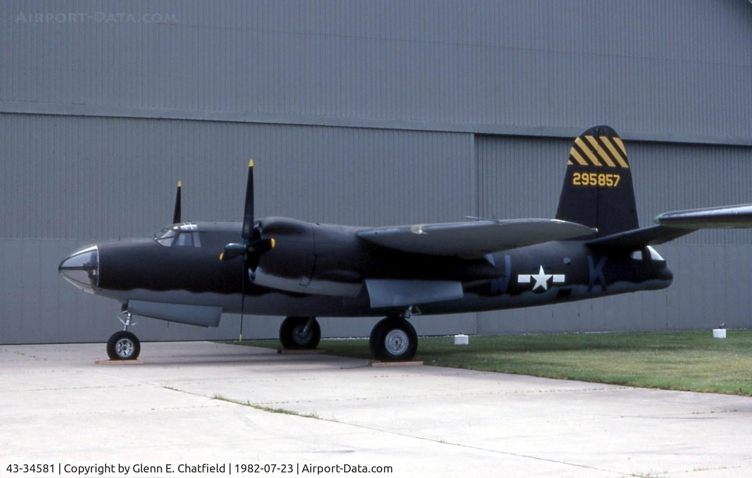 43-34581, 1943 Martin B-26G-11-MA Marauder C/N 8701, B-26G at the National Museum of the U.S. Air Force