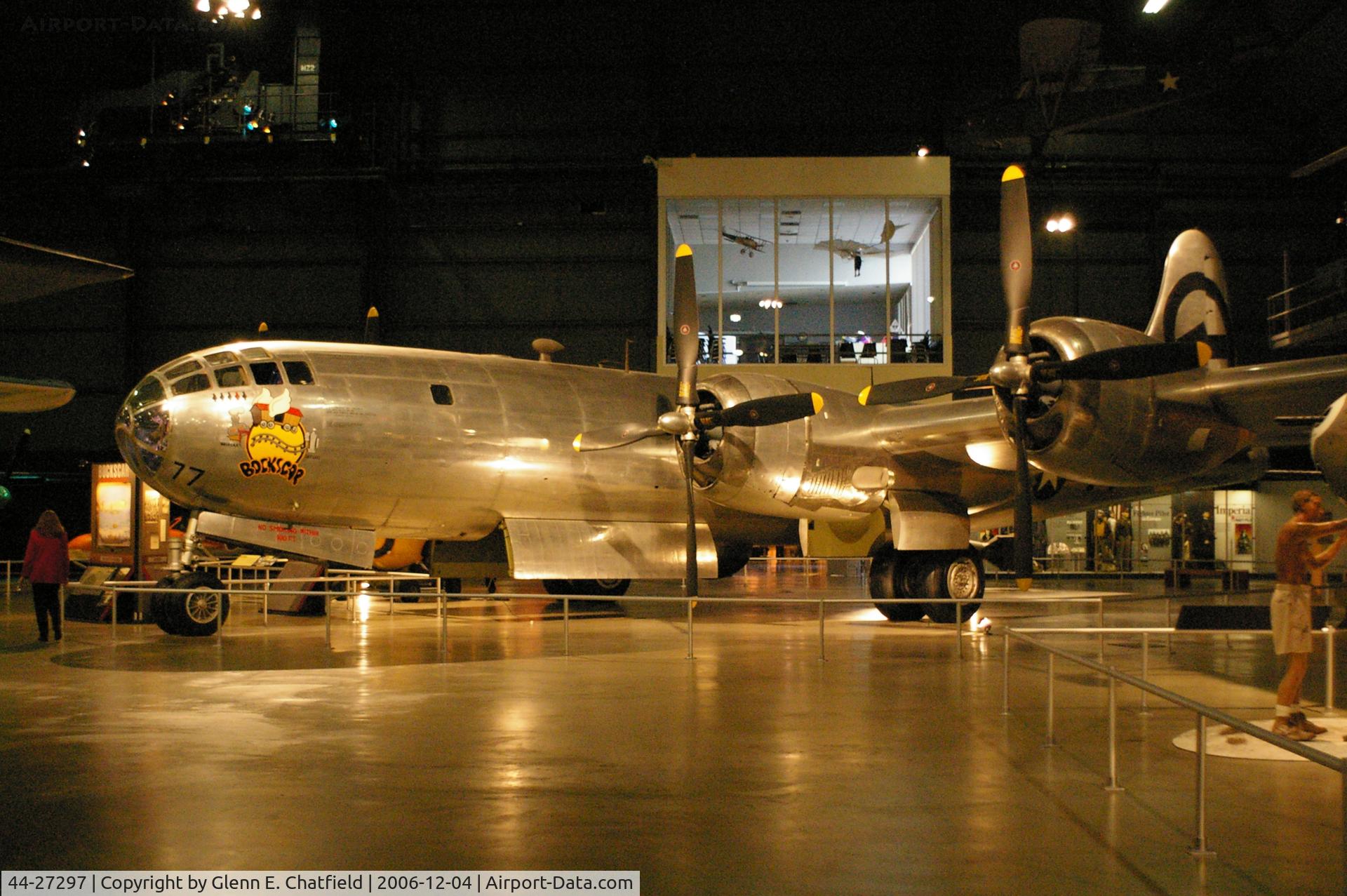 44-27297, 1944 Boeing B-29 Superfortress C/N 3615, B-29 Bock's Car.  Dropped bomb on Nagasaki.  At National Museum of the U.S. Air Force