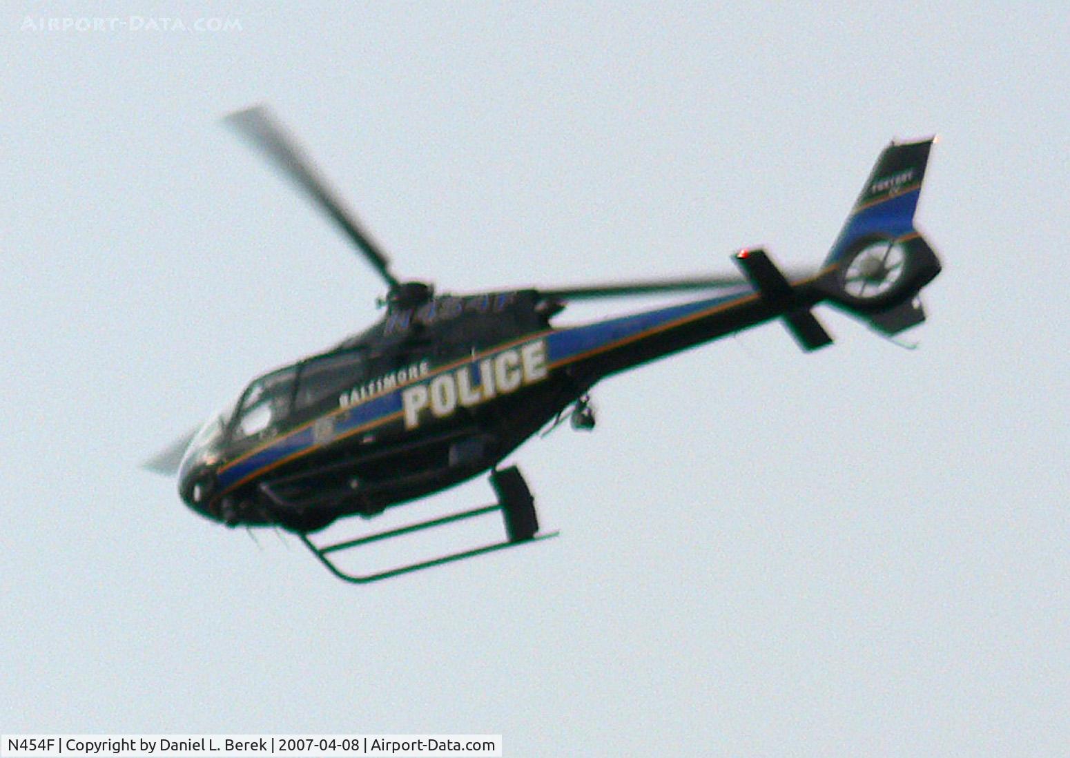 N454F, 2001 Eurocopter EC-120B Colibri C/N 1219, A Hummingbird goes about its business on a chilly day in Baltimore.