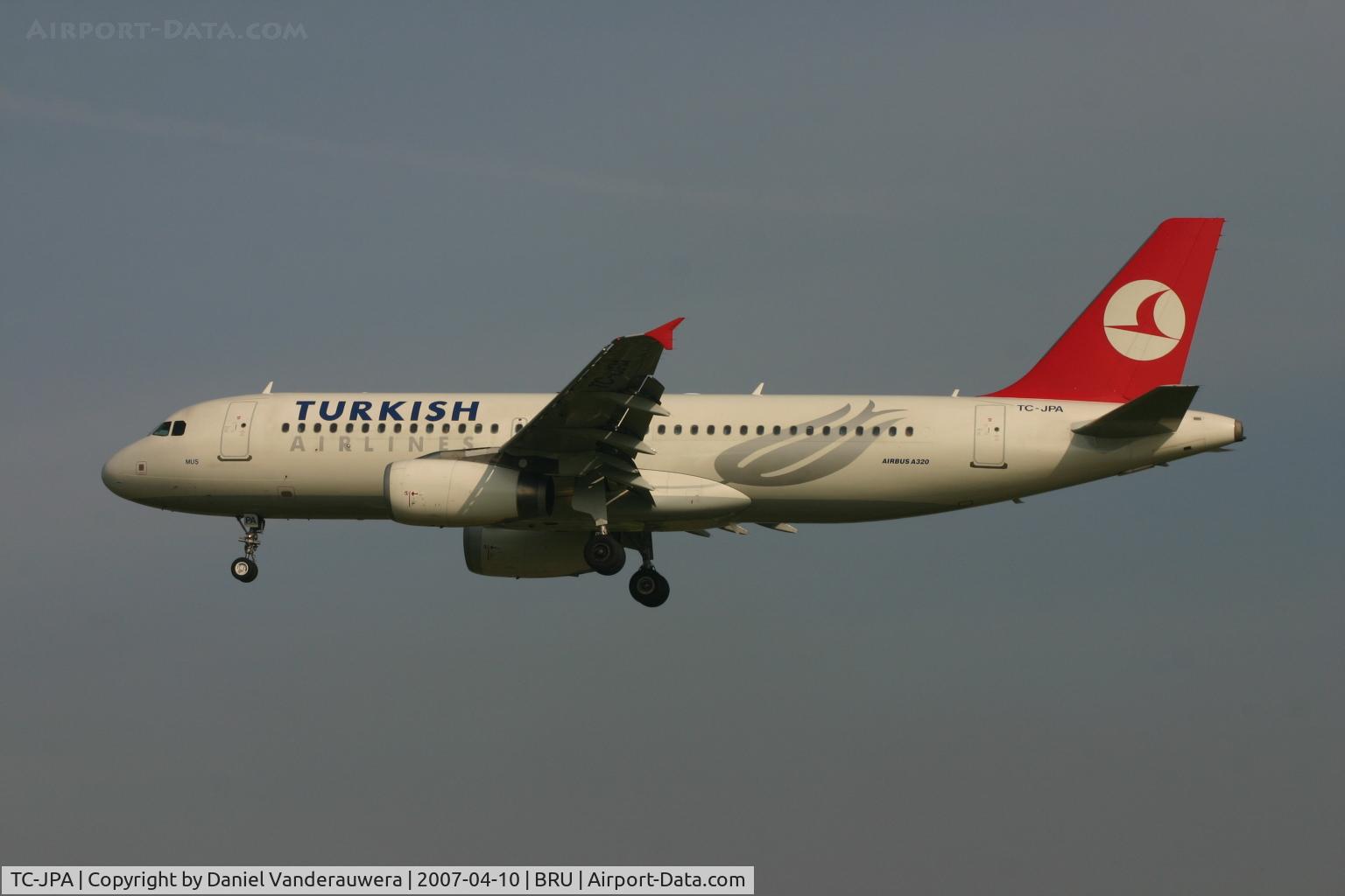 TC-JPA, 2005 Airbus A320-232 C/N 2609, arrival of MUS - flight TK1937