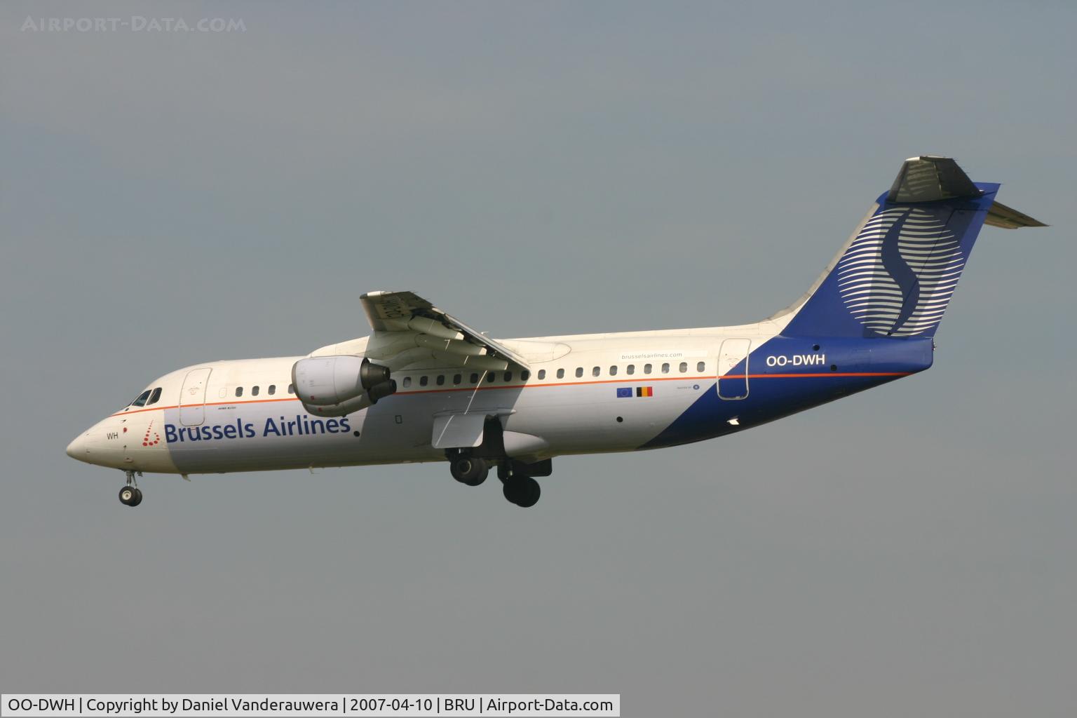 OO-DWH, 1998 British Aerospace Avro 146-RJ100 C/N E3340, part of new 