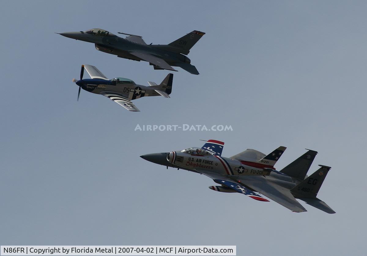 N86FR, 1952 North American F-86F Sabre C/N 191-655, F-86 4 plane heritage