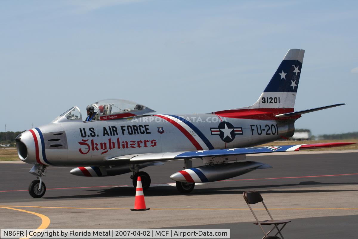 N86FR, 1952 North American F-86F Sabre C/N 191-655, F-86