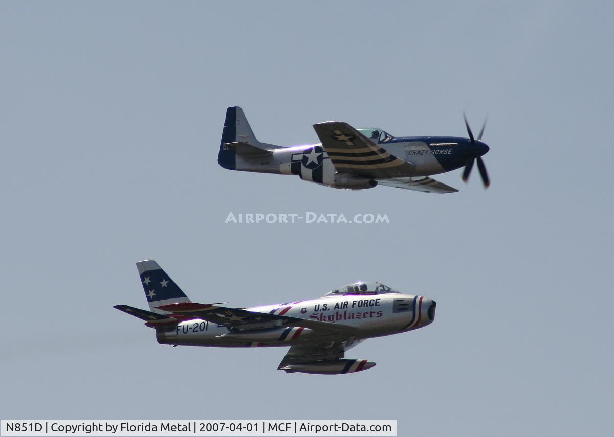 N851D, 1944 North American P-51D Mustang C/N 44-84745, P-51 and F-86 Heritage