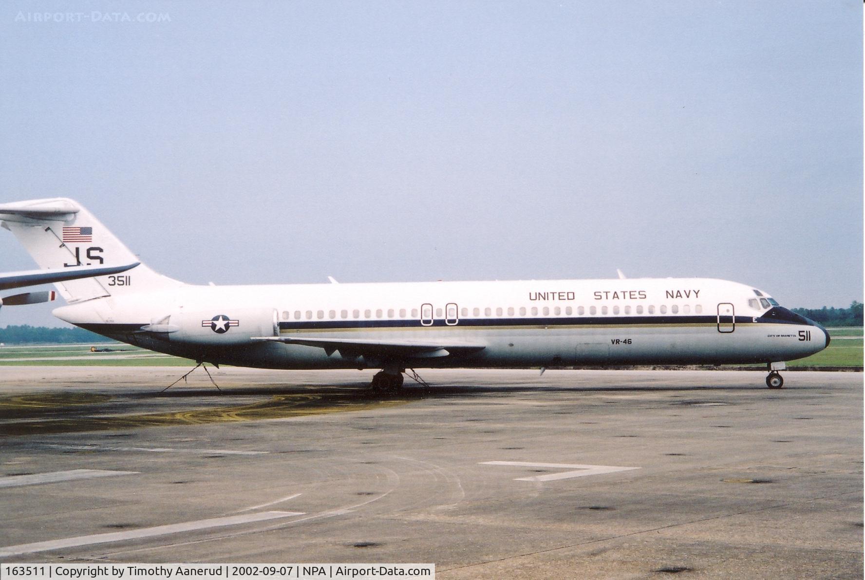 163511, 1969 McDonnell Douglas C-9B Skytrain II C/N 47431, National Museum of Naval Aviation, Douglas C9B Skytrain II,  BuNo 163511, former commercial aircraft