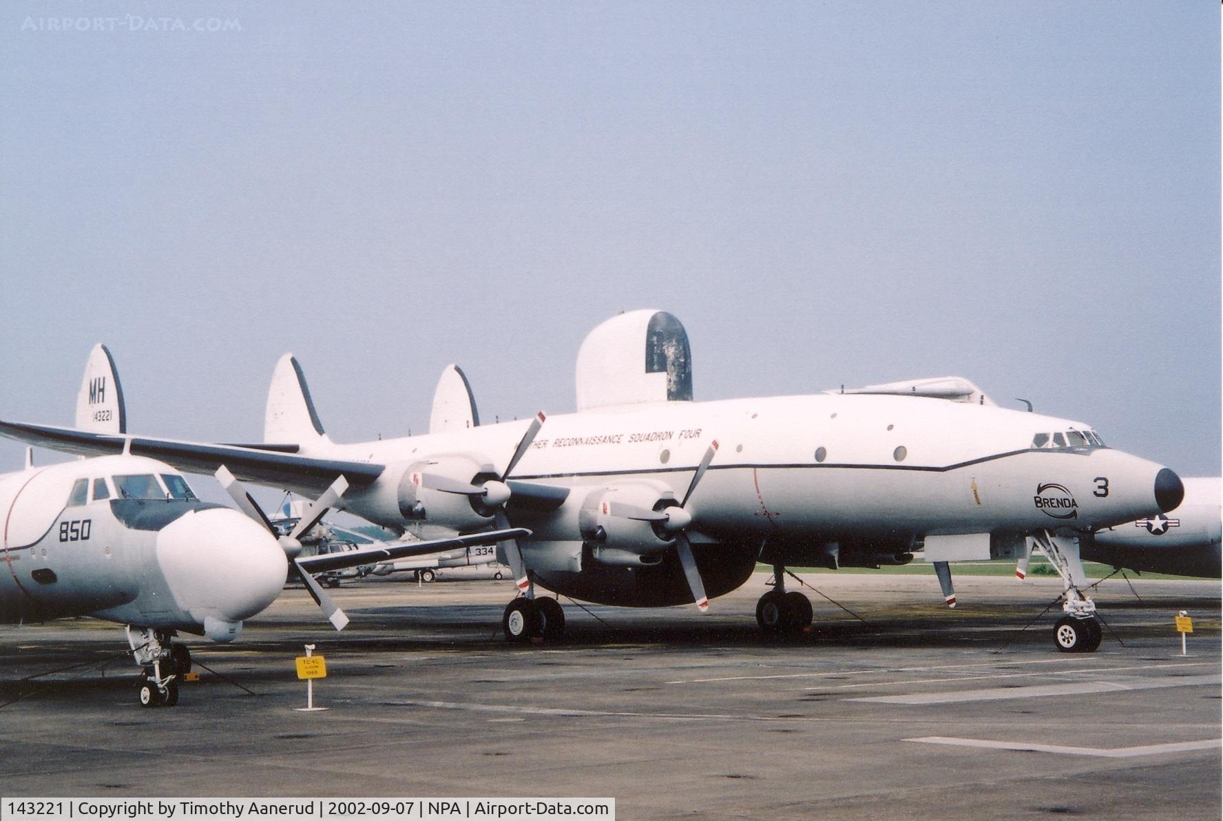 143221, Lockheed EC-121K Warning Star C/N 1049A-4495, National Museum of Naval Aviation, Lockheed EC-121 Warning Star,  BuNo 143221, named Brenda because that's the first Hurrican it flew through