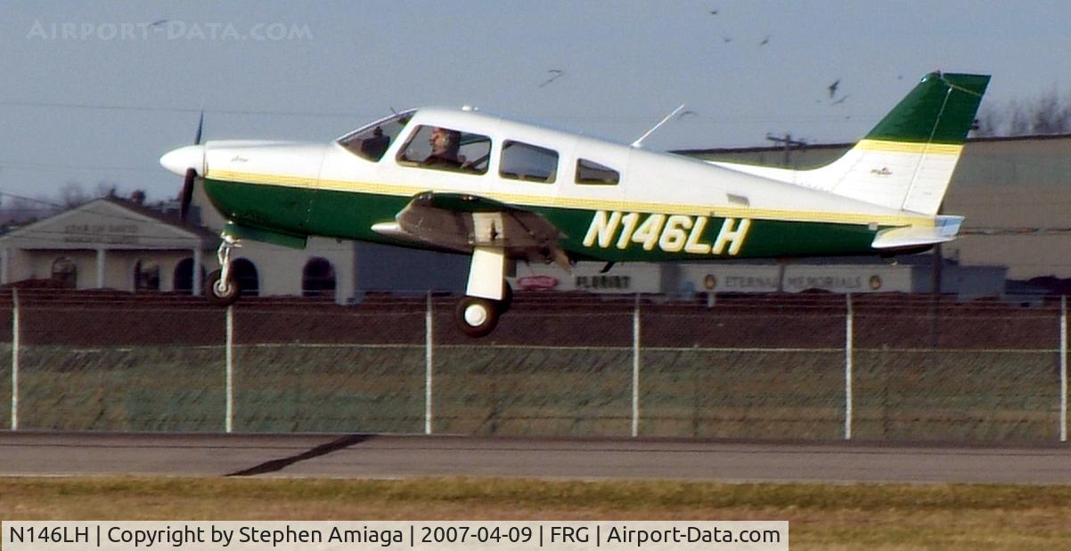 N146LH, 2003 Piper PA-28R-201 Cherokee Arrow III C/N 2844102, Arrow in the flare...