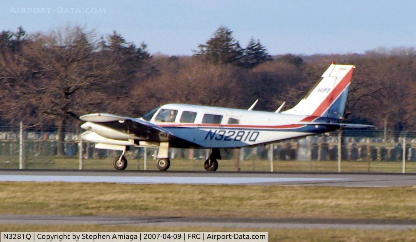 N3281Q, 1977 Piper PA-34-200T C/N 34-7770223, 81Q on the roll...