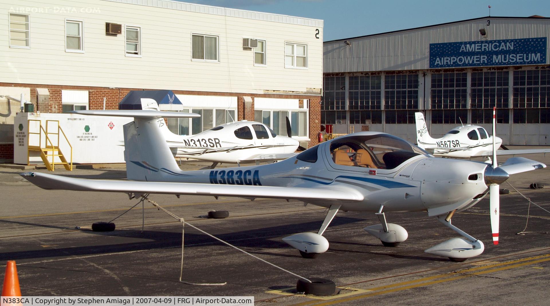 N383CA, 2007 Diamond DA-20C-1 Eclipse C/N C0413, DA20 at the Glass Cockpit Ramp - Hangar 2