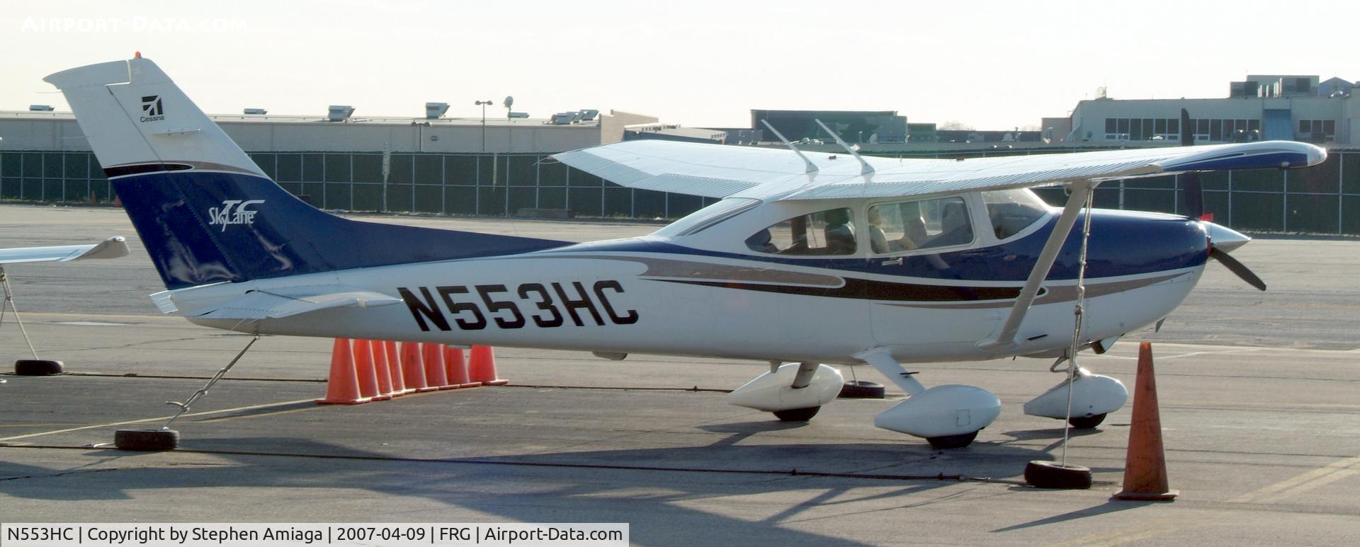 N553HC, 2004 Cessna T182T Turbo Skylane C/N T18208287, Turbo Skylane in 681MA's old parking spot...