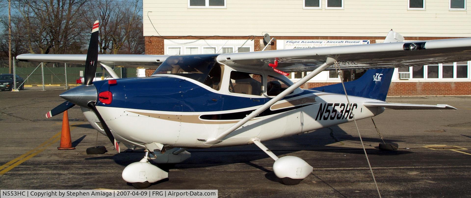 N553HC, 2004 Cessna T182T Turbo Skylane C/N T18208287, Turbo Skylane in 681MA's old parking spot...