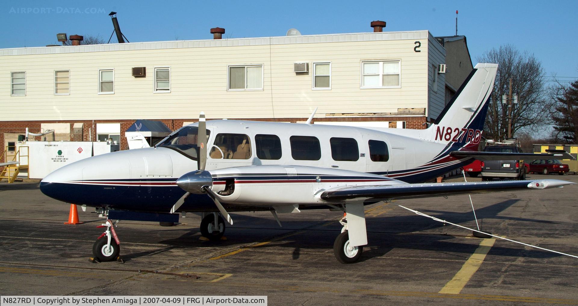 N827RD, 1976 Piper PA-31-350 Chieftain C/N 31-7652094, Navajo on the GCA flight line