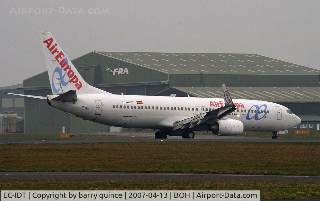 EC-IDT, 2002 Boeing 737-86Q C/N 30281, AIR-EUROPA 737