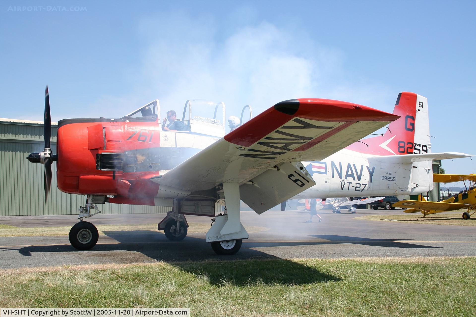 VH-SHT, 1954 North American T-28B Trojan C/N 200-330, Image Taken at Archerfield Airport Brisbane QLD