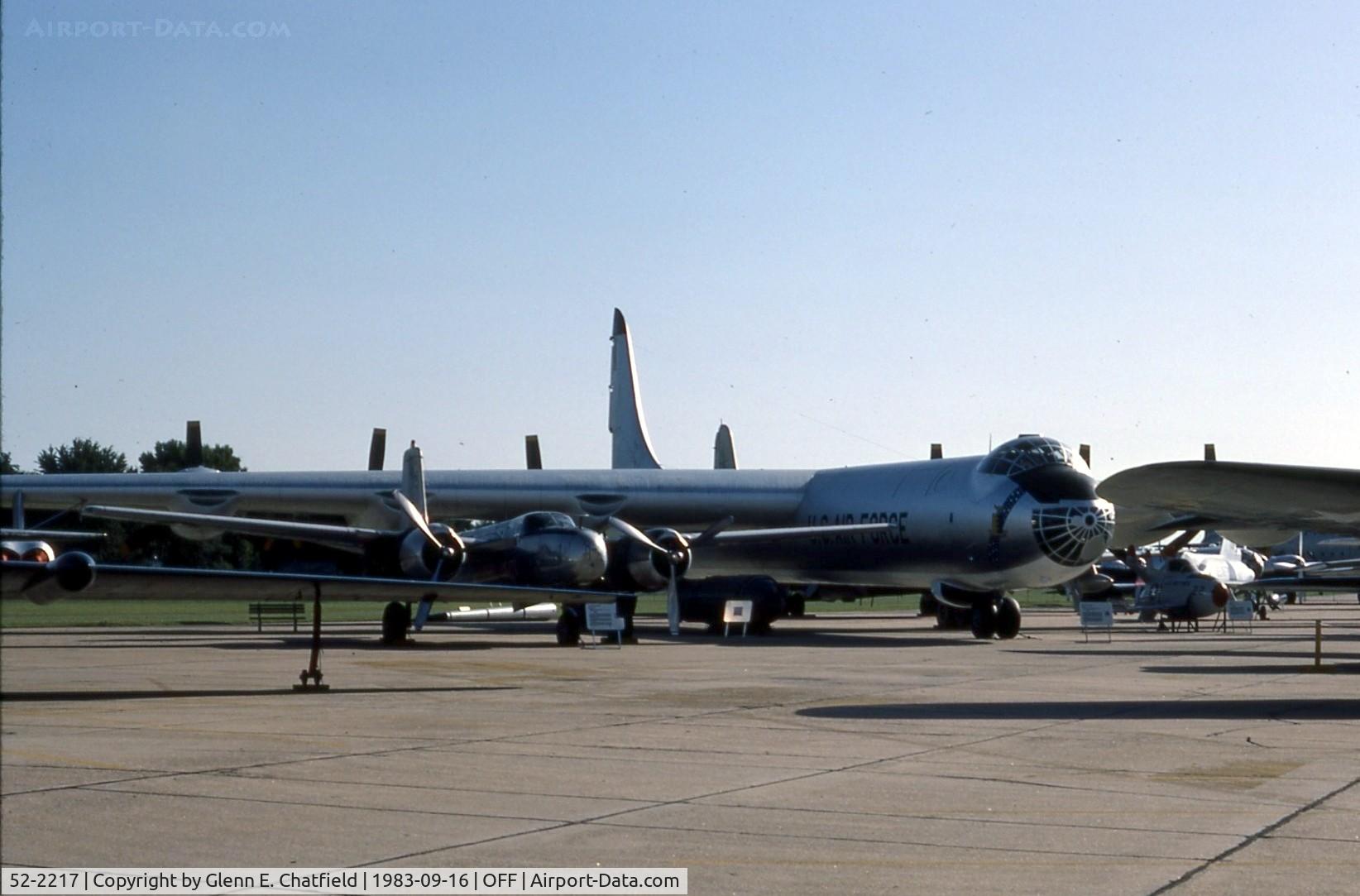 52-2217, 1952 Consolidated B-36J-1-CF Peacemaker C/N 358, B-36J at the old Strategic Air Command Museum