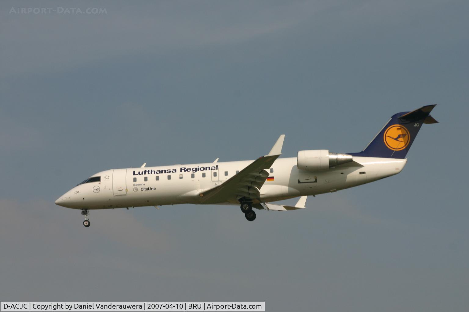 D-ACJC, 1996 Canadair CRJ-100LR (CL-600-2B19) C/N 7130, arrival of flight LH4642