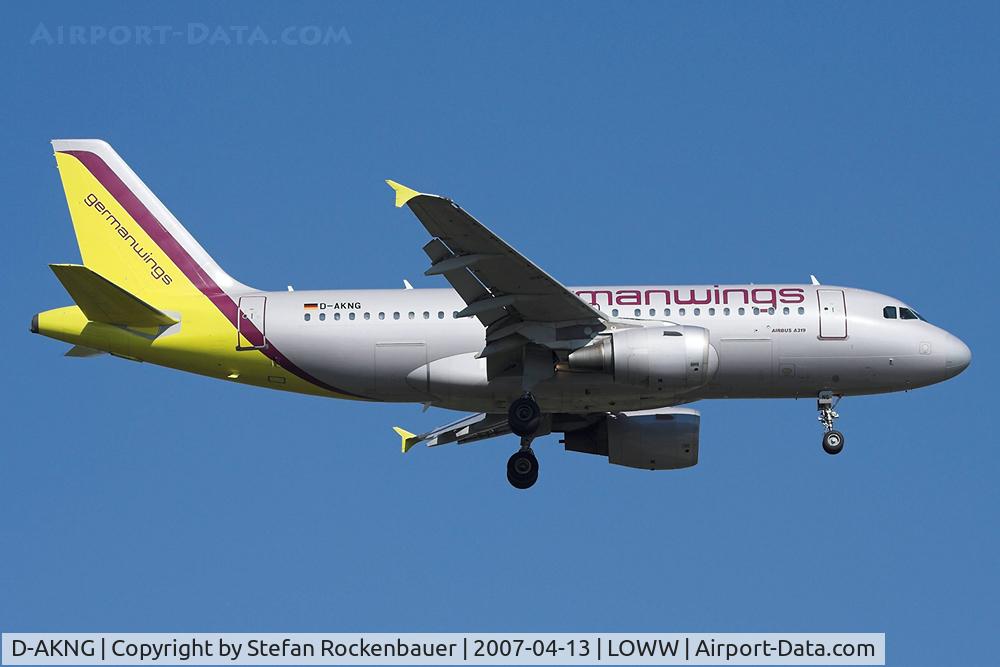 D-AKNG, 1997 Airbus A319-112 C/N 654, Germanwings Airbus.