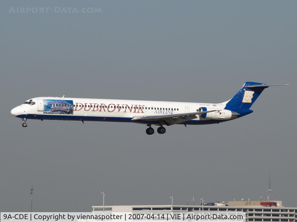 9A-CDE, 1981 McDonnell Douglas MD-82 (DC-9-82) C/N 48066, Dubrovnik Airline MD-80