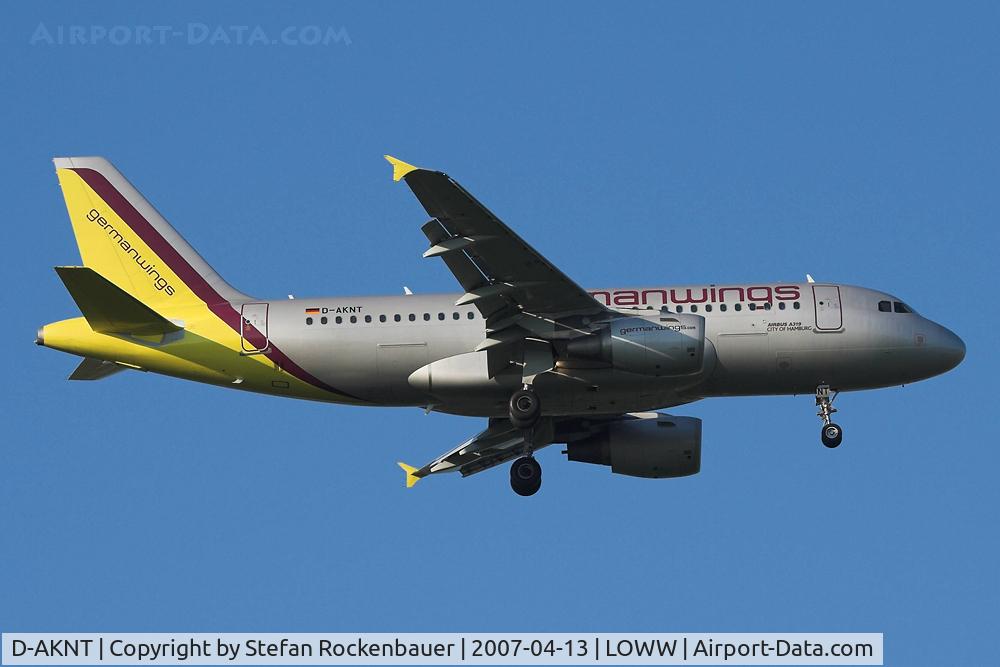 D-AKNT, 2005 Airbus A319-112 C/N 2607, Germanwings A319.
