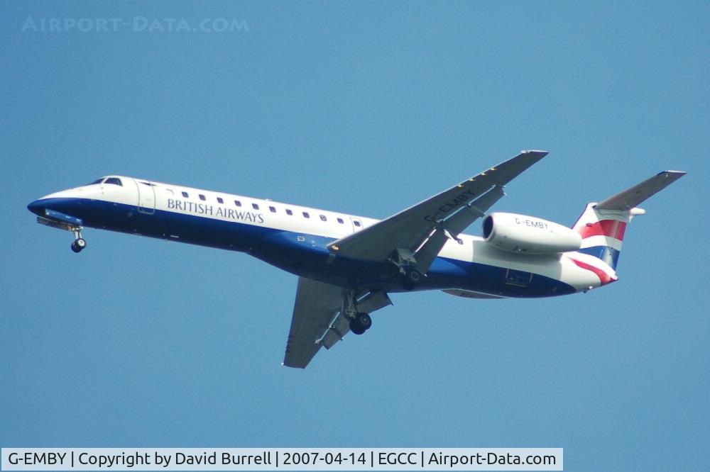 G-EMBY, 2002 Embraer EMB-145EU (ERJ-145EU) C/N 145617, British Airways - Landing