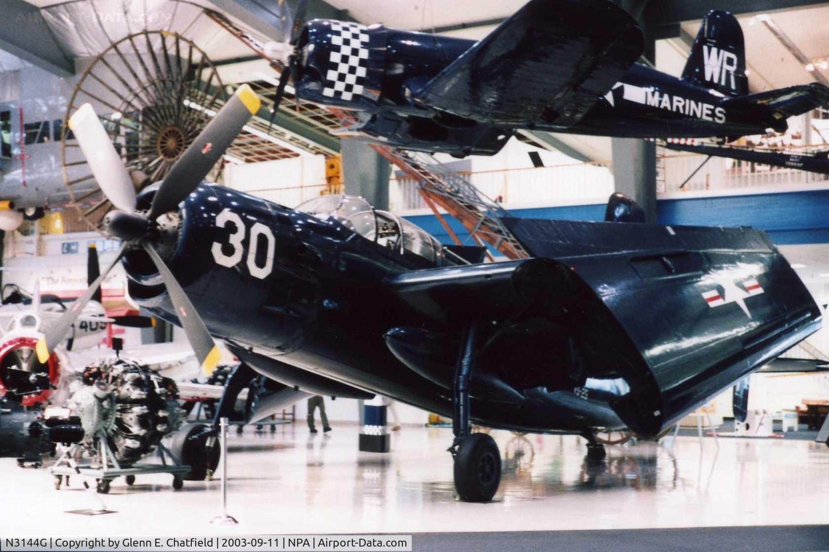 N3144G, Grumman AF-2S C/N 123100, AF-2S at the National Museum of Naval Aviation