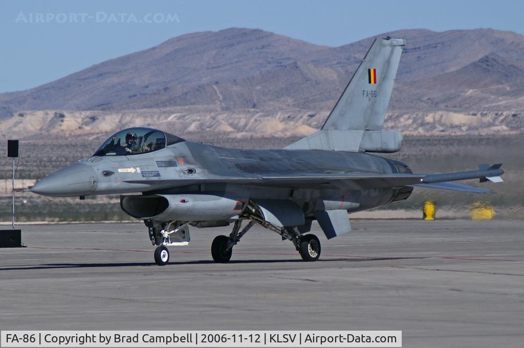 FA-86, SABCA F-16AM Fighting Falcon C/N 6H-86, Belgium Air Force F-16AM / Aviation Nation - 2006