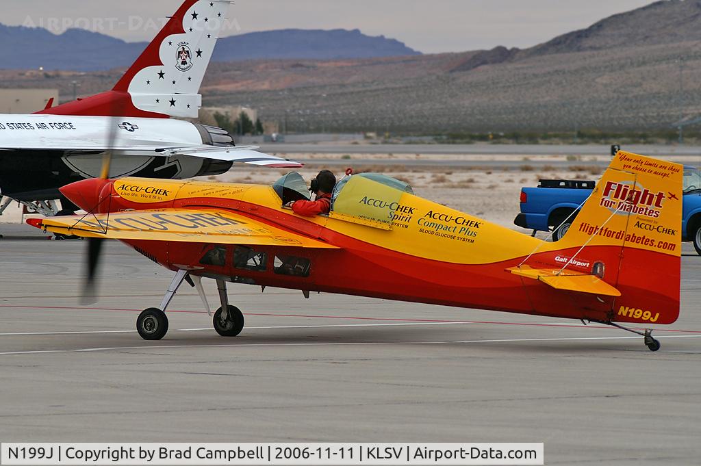 N199J, 1996 Stephens Akro Laser Z200 C/N 006, John E. OConnell - 'Accu-Check - Fight for Diabetes' - Wonderlake Illinois / 1996 Z-200 - Aviation Nation 2006