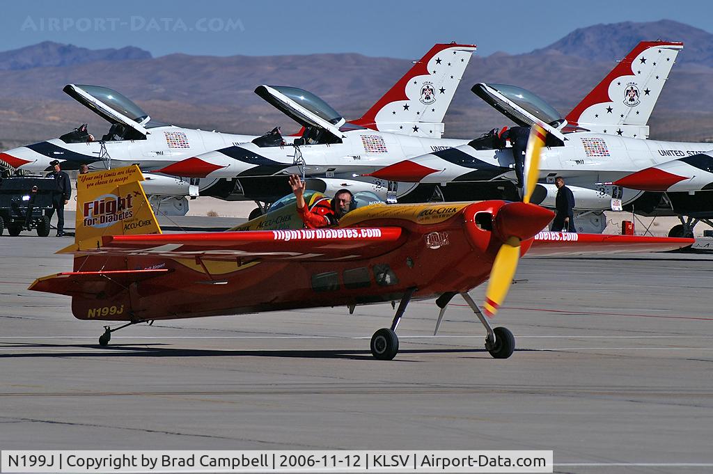 N199J, 1996 Stephens Akro Laser Z200 C/N 006, John E. OConnell - 'Accu-Check - Fight for Diabetes' - Wonderlake Illinois / 1996 Z-200 - Aviation Nation 2006