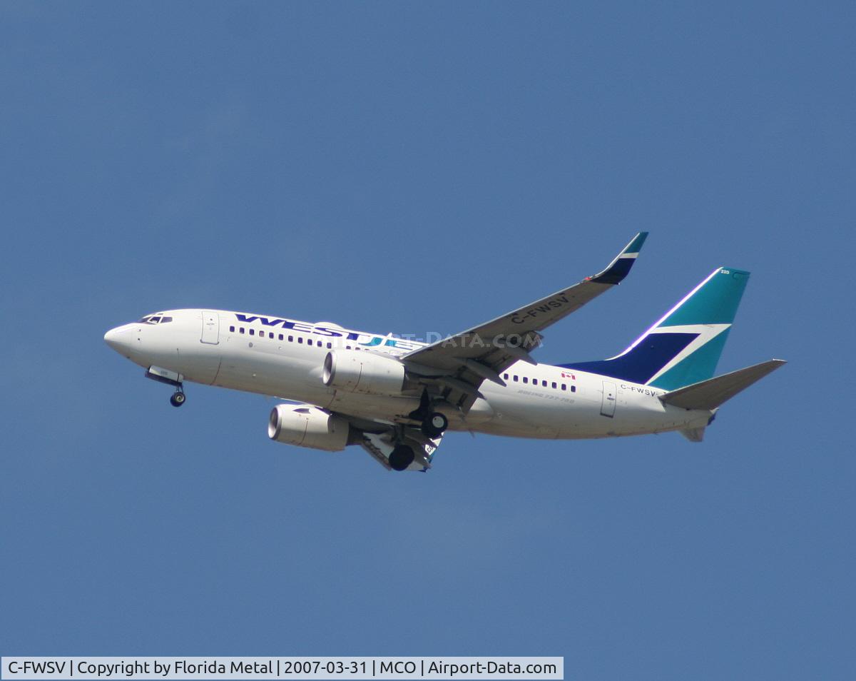 C-FWSV, 2003 Boeing 737-7CT C/N 32760, West Jet