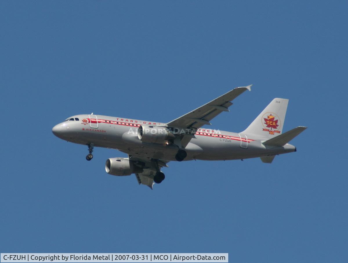 C-FZUH, 1997 Airbus A319-114 C/N 711, In TCA colors
