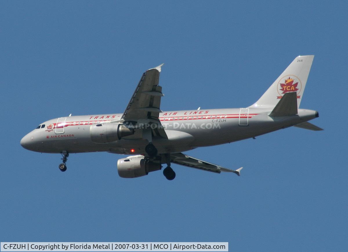 C-FZUH, 1997 Airbus A319-114 C/N 711, TCA colors