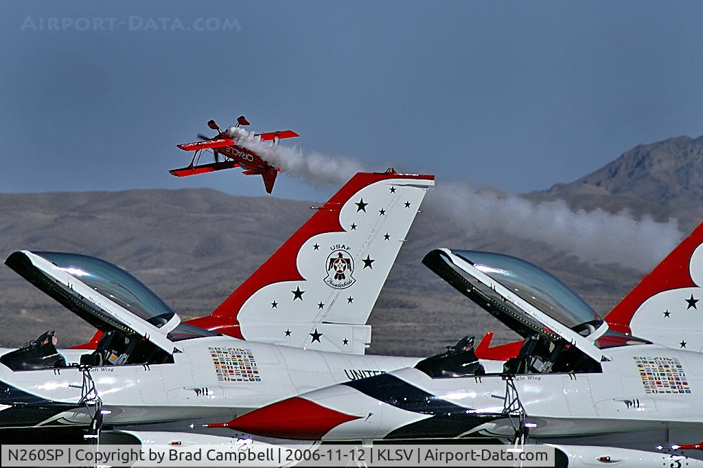 N260SP, 1981 Pitts S-2S Special C/N 1114C, Pitts S2B LLC - Salinas, California / 1981 Oliver Steven R PITTS S-2S / Sean Tucker behind the stick. - Aviation Nation 2006.