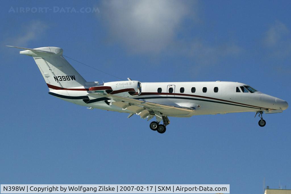 N398W, 1996 Cessna 650 Citation VII C/N 650-7038, visitor
