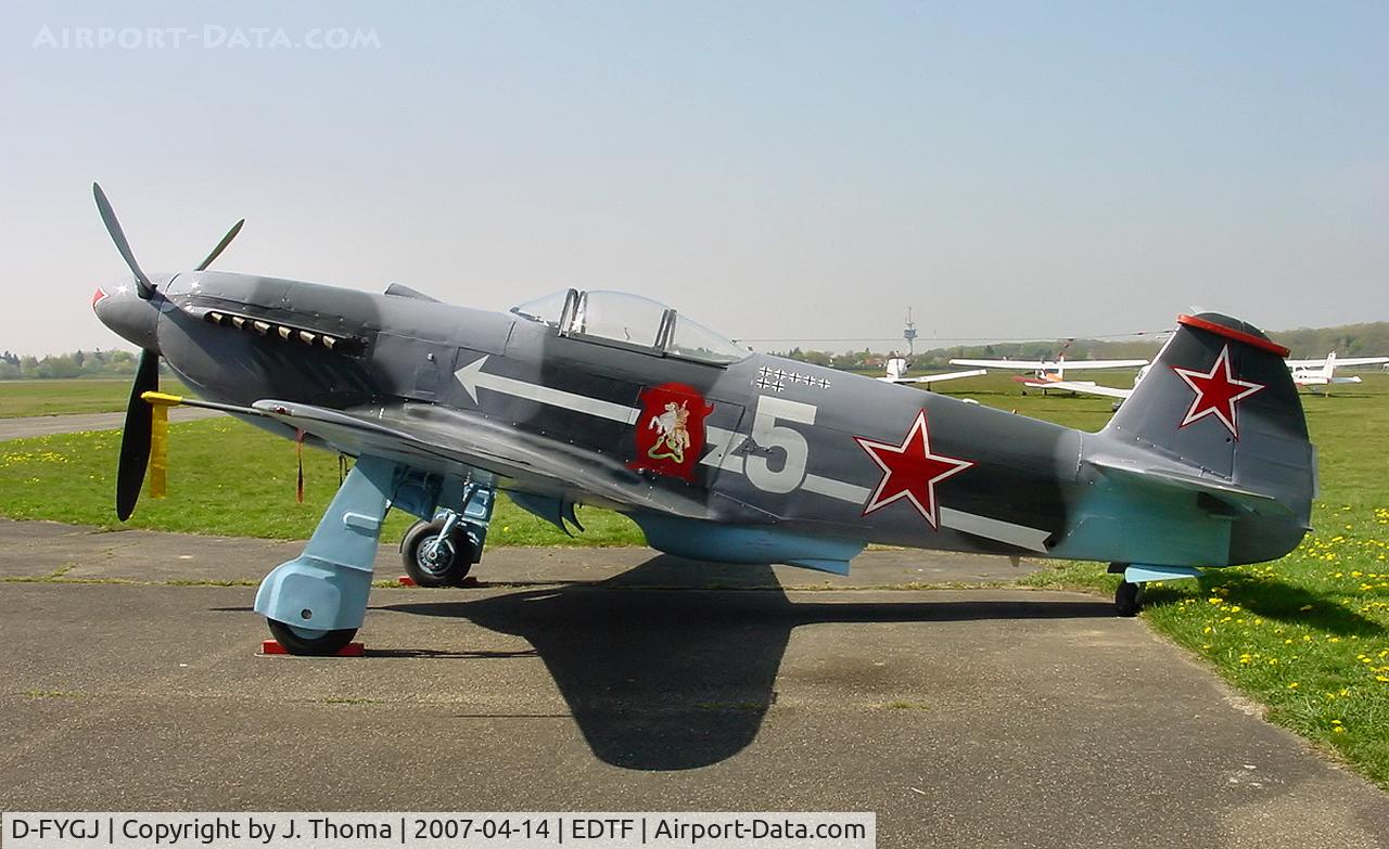 D-FYGJ, 1996 Yakovlev Yak-3U C/N 0470204, Yakovlev YAK-3U