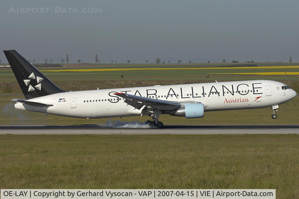 OE-LAY, 1998 Boeing 767-3Z9/ER C/N 29867, arriving from NY
