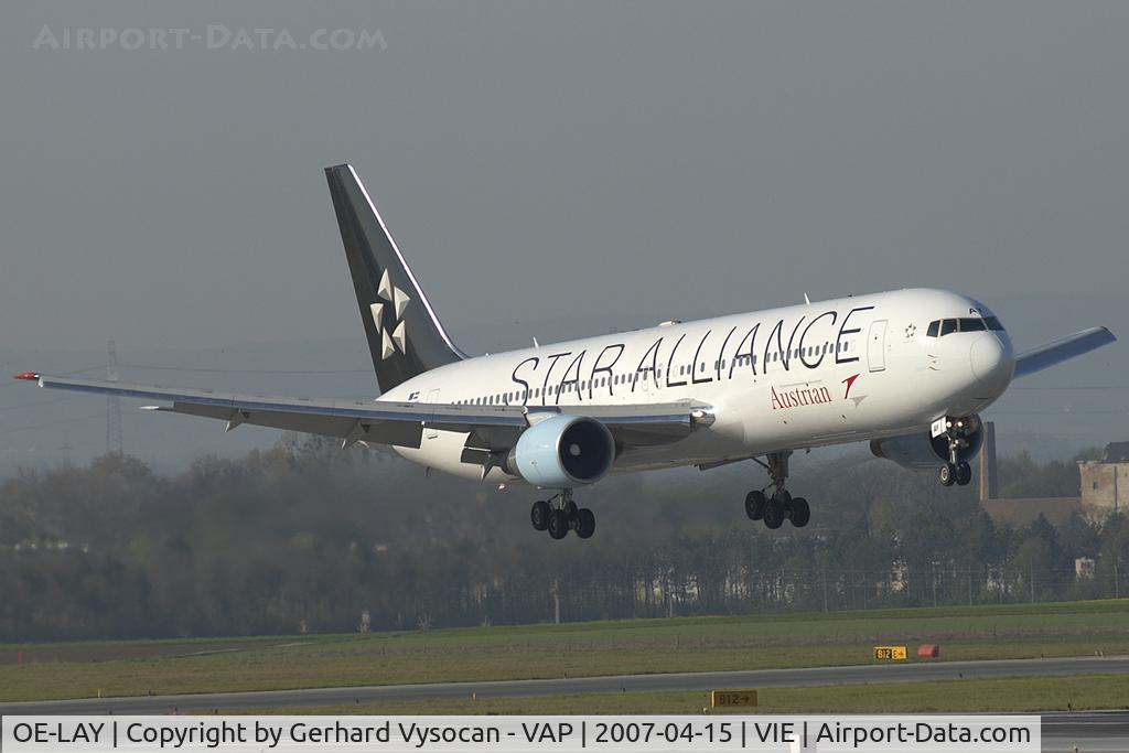 OE-LAY, 1998 Boeing 767-3Z9/ER C/N 29867, arriving from NY