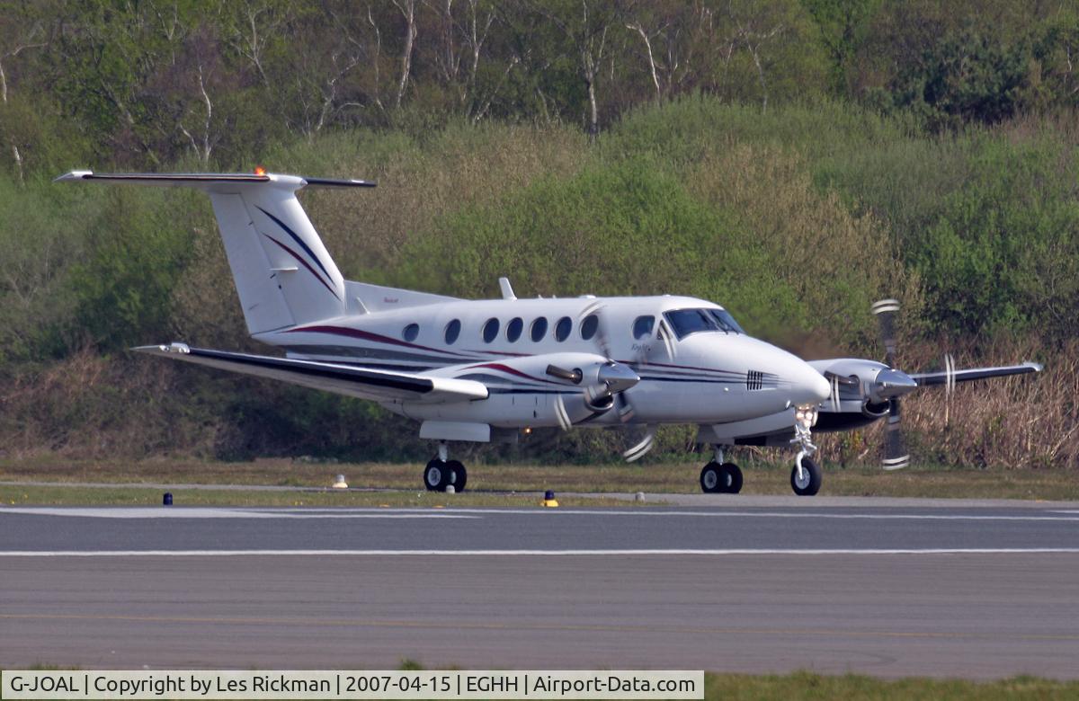 G-JOAL, 1983 Beech B200 King Air C/N BB-1158, Beech 200 Super King Air