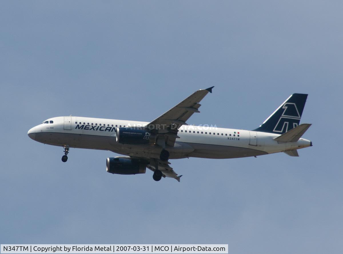N347TM, 1992 Airbus A320-231 C/N 347, Mexicana