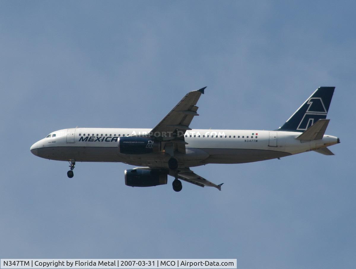 N347TM, 1992 Airbus A320-231 C/N 347, Mexicana